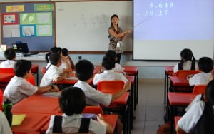 Elementary Math class in Singapore by Cassandra Turner, Singapore Math Teacher, Trainer, Coach