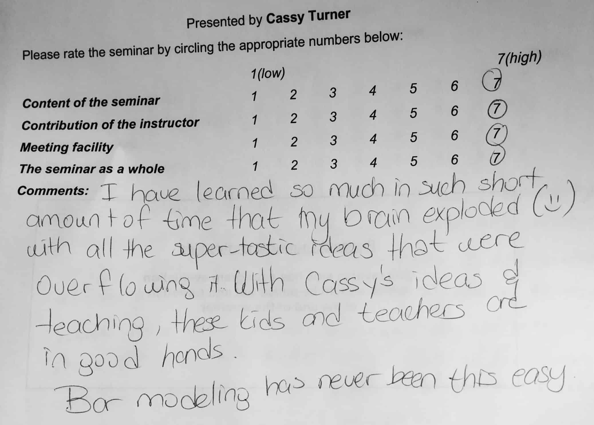 One of my favorite evaluations from 2014