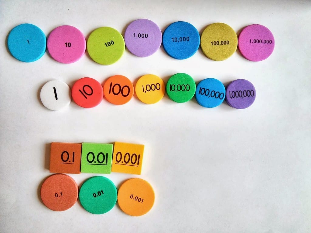 Singapore Math Number Discs Printable