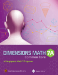 Dimensions Math textbook 7A